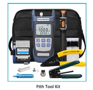 Fiber Optic Tool Kit -70~+6dBm Optical Power Meter Visual Fault Locator 10mw